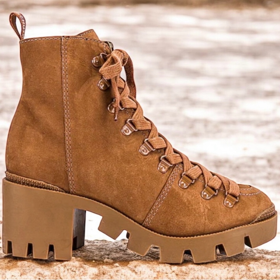 Nwt Revolve Schutz Women’s Xayane Suede Combat Booties